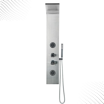 Blue Ocean 48" Stainless Steel SPS88213B Shower Panel Tower Column with Rainfall Shower Head and Handheld Shower