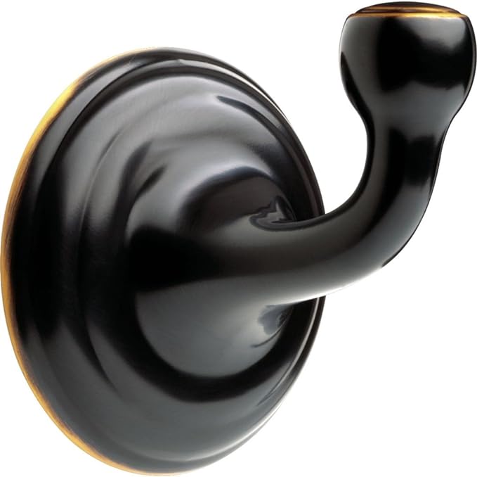 DELTA Windemere Towel Hook, Oil Rubbed Bronze, Bathroom Accessories, 70035-OB