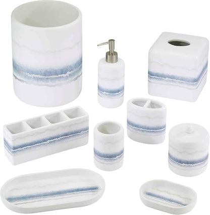 Avanti Linens - Lotion Pump/Soap Dispenser, Resin Countertop Accessories, Marble Inspired Bathroom Essentials (Murano Collection) | Refillable, Soap & Lotion Pump, Easy Pump, Durable Construction, Seasonal Bathroom Decor
