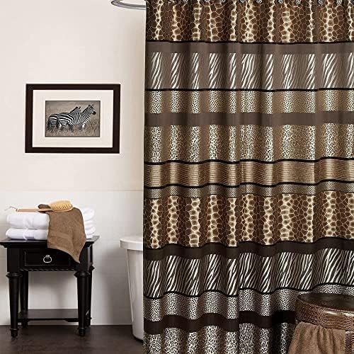 Safari Stripes Shower Curtain Fabric Shower Curtain for Bathroom Classic Unique Design Luxury Animal Print Bathroom Curtain Bathtub Home Western Décor 72"x70"
