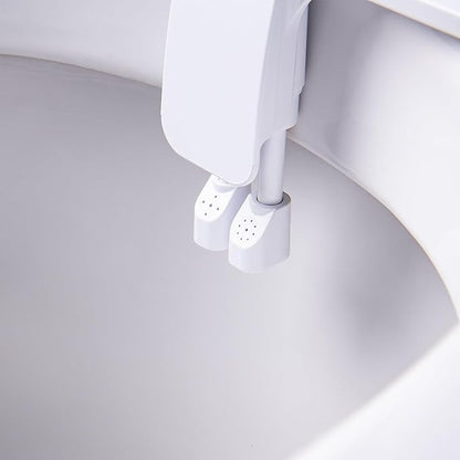 seido Origin 1.0 - Ultra-Slim Non-Electric Bidet Attachment for Toilet – Dual Nozzle, Adjustable Water Pressure, Easy DIY Installation, Self-Cleaning Sprayer, Eco-Friendly Design (White)