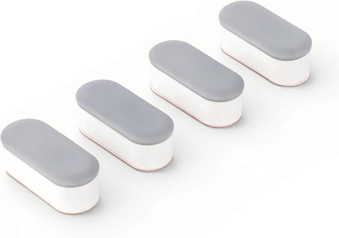 LUXE Bidet Universal Non-Slip Toilet Seat Bumpers, 4 Piece | Strong Adhesive