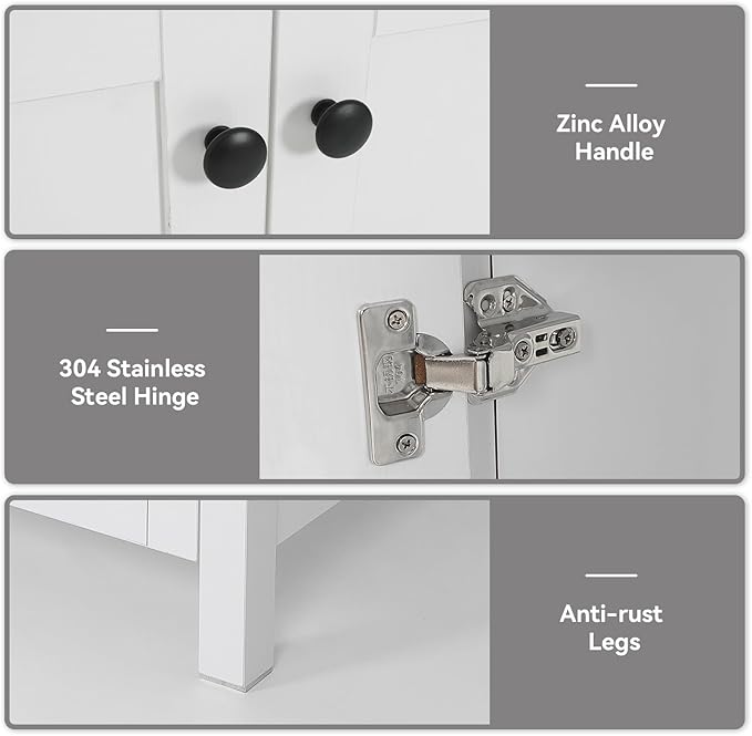 48 Inch White Bathroom Vanity with Marble Texture Top and 4 Drawers, Modern Standing Pedestal Cabinet with Two Boat Clear Glass Vessel Sinks