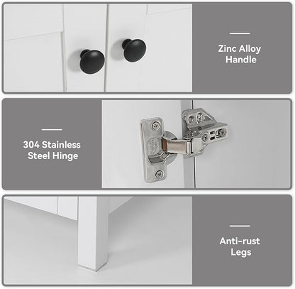 48 Inch White Bathroom Vanity with Marble Texture Top and 4 Drawers, Modern Standing Pedestal Cabinet with Two Boat Pink Glass Vessel Sinks