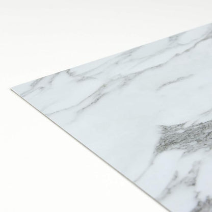 FloorPops FP3329 Opaline Peel Stick Floor Tiles, White & Off-White