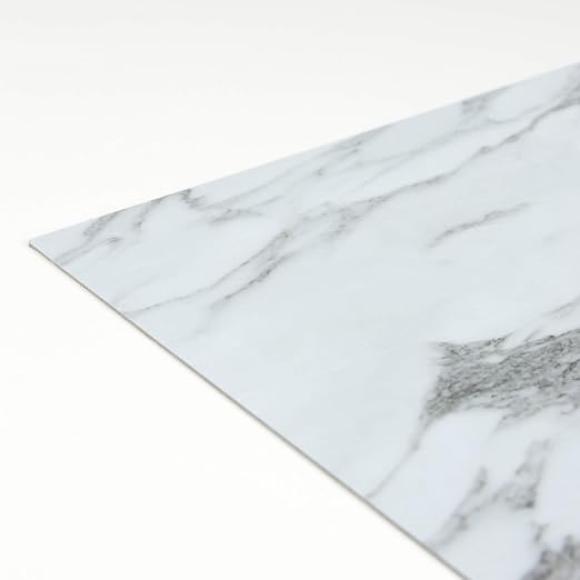 FloorPops FP3329 Opaline Peel Stick Floor Tiles, White & Off-White (Pack of 2)