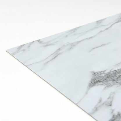 FloorPops FP3329 Opaline Peel Stick Floor Tiles, White & Off-White (Pack of 2)