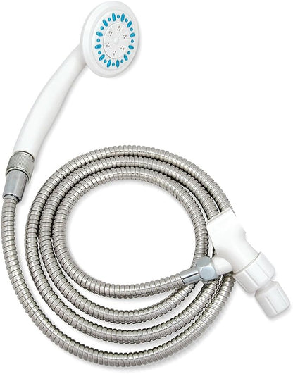 AquaSense 3-Setting Handheld Shower Head with Hose, Gray | 3-Setting Handheld Shower Head with Hose Offers Flexible, Adjustable Spray Options for Everyday Bathing