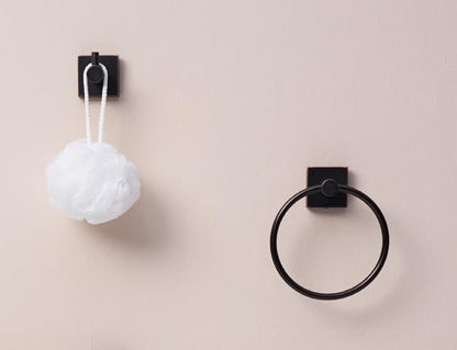 SENTO VINTO Bathroom Accessories Set, Heavy Duty Metal Bath Hardware Set Wall Mounted, Includes Robe Hook, Standard Toilet Paper Holder, Towel Ring, 24” Towel Bar (4-Piece, Oil Rubbed Bronze)