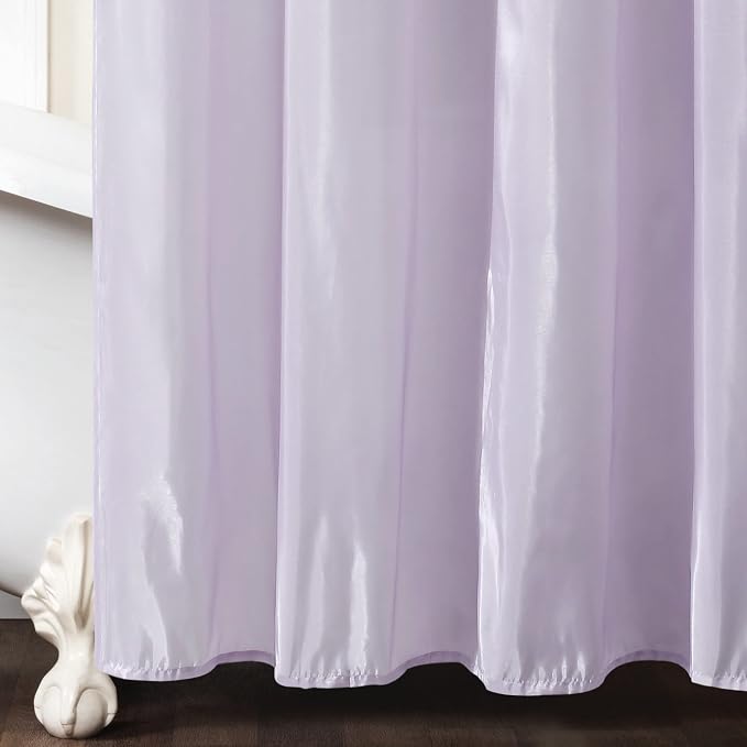 Lush Decor Lillian Shower Curtain, White, 72" x 72\