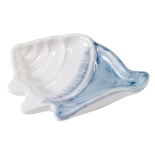 Avanti Linens - Soap Dish, Countertop Decor, Coastal Inspired Bathroom Accessories (Abstract Coastal Collection)