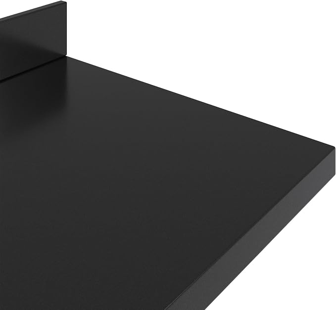 ARIEL Hepburn 60-inch Bathroom Vanity with Sink,Solid Wood, 1.5-inch Carbon Black Quartz Countertop, Double Rectangular Porcelain Sink, Soft Closing Doors, Dovetail Drawers, Black