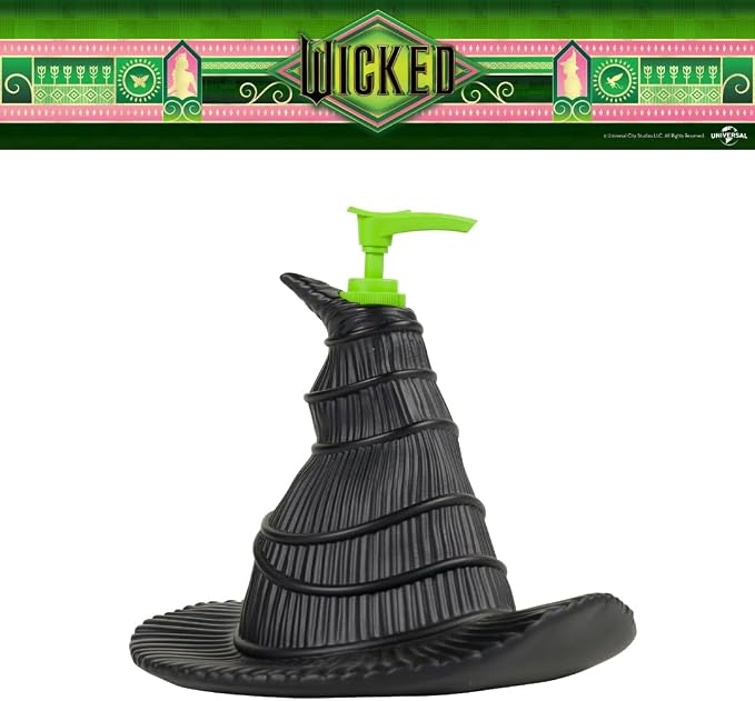 Wicked Witch Hat Soap/Lotion/Hand Sanitizer Resin Pump Dispenser, 13 Ounces, (Officially Licensed Product) by Franco