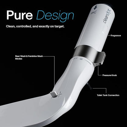 Bidet Attachment for Toilet — Scented Bidet with Fragrance Spray Odor Eliminator, Precision Nozzle Adjustable Pressure, Non-Electric Cold Water Leak-Proof (Mediterranean Lemon, 3)