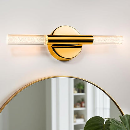 LED Bathroom Vanity Lights,16 inch Bathroom Light Fixtures Over Mirror,3000K Natural Warm Light, ETL＆UL Listed, Modern Wall Sconce for Bedroom,Living Room,Hallway,Gold
