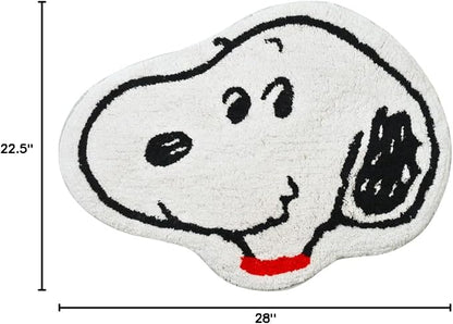 Collectibles Peanuts Snoopy 100% Cotton Non Slip Plush Bathroom Mat Rug (Officially Licensed Product) by Franco