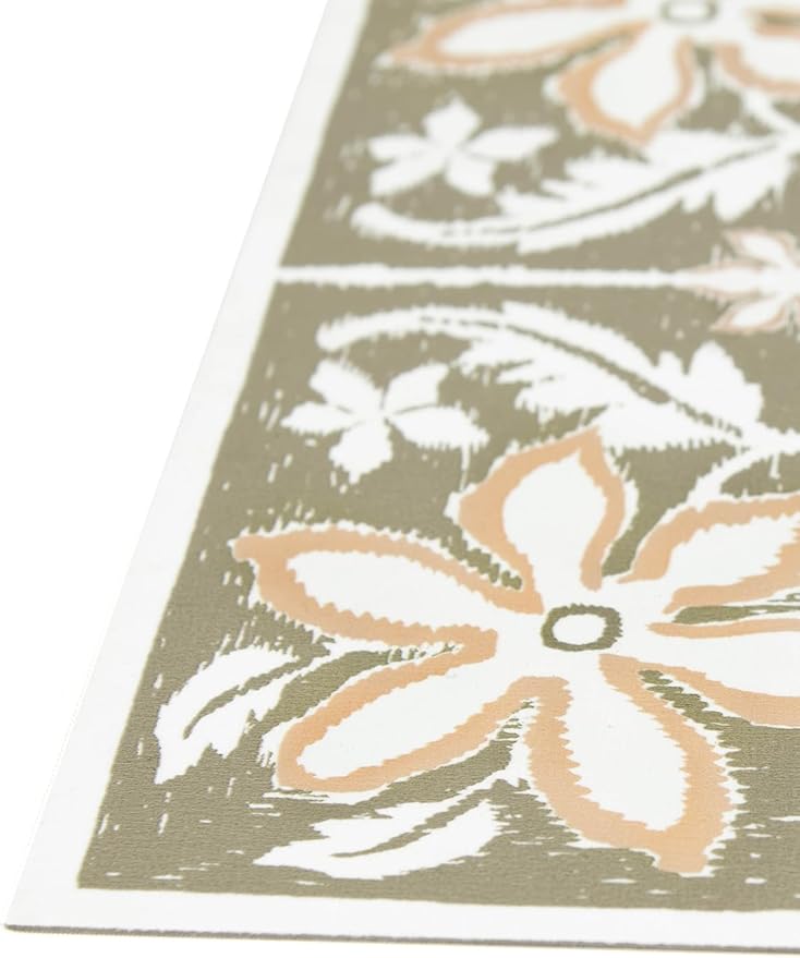 FloorPops Lillium Green Peel and Stick Floor Tiles, FP6303