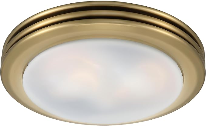 Good Housekeeping Yorkshire (90058) Decorative 80 CFM 2.5 Sones Bathroom Ventilation Exhaust Fan, Satin Brass