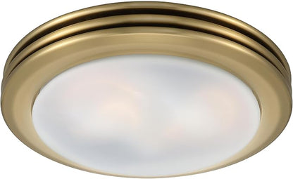 Good Housekeeping Yorkshire (90058) Decorative 80 CFM 2.5 Sones Bathroom Ventilation Exhaust Fan, Satin Brass
