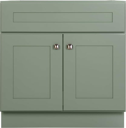 Design House Brookings Bathroom Vanity, 30", Evergreen Fog | Adjustable Hinges, Freestanding, Contemporary/Modern, Wood, Bath, 215459