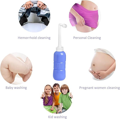 Portable Bidet, Personal Bottle Sprayer for Personal Hygiene Handheld,Pregnant Women Cleansing, Postpartum Clean, Handheld Travel Bidet with 450ML Water Capacity and Retractable Spray
