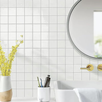 STICKGOO 10 Sheets Peel and Stick Backsplash - 9" x 9" 5D Adhesive Peel and Stick Tile Backsplash for Kitchen&Bathroom