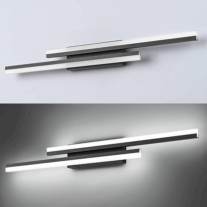 PRESDE 40" LED Bathroom Vanity Light, Modern Black Wall Bar Fixture Over Mirror Dimmable