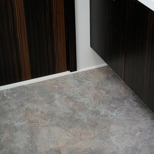 Self-Adhesive Marble Look Peel and Stick Floor Tiles – 12"x12" Vinyl Sticker with Textured Slip-Safe Surface, Spill-Resistant, Renter-Friendly for Quick Bathroom, Kitchen Floor Upgrade 20-Pack