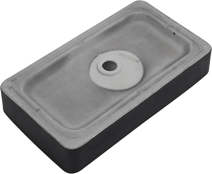 Lordear Rectangular Vessel Sink 24X14 Inches Black and White Above Counter Bathroom Sink Lavatory Vanity Basin