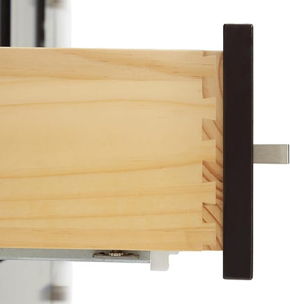 Beckford 48-Inch Bathroom Vanity with Sink — Espresso Single Sink Bathroom Vanity, 1.5" Edge Carrara White Quartz Countertop, Solid Wood, 2 Soft-Close Doors, 9 Dovetail Drawers
