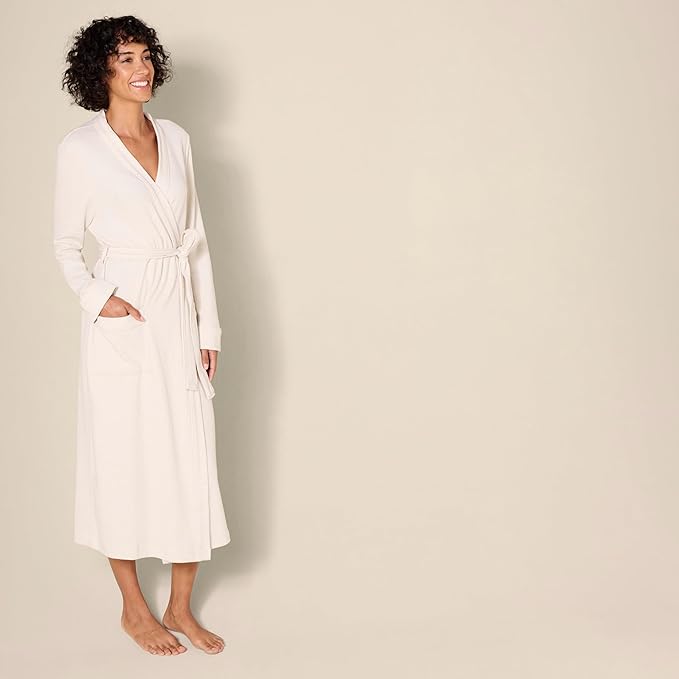 Amazon Essentials Women's Lightweight Waffle Full-Length Bath Robe (Available in Plus Size)