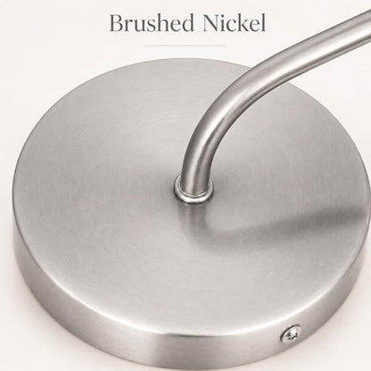 Brushed Nickel Bathroom Wall Sconce Vintage Style, E26 Easy Mounted | Vanity Light with Flower Glass Shade, Bathroom Wall Lighting Fixture Beside Mirror, Easy Mounted for Bedroom, Hallway