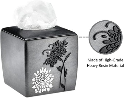 Popular Bath Tissue Box, Erica Collection, Grey