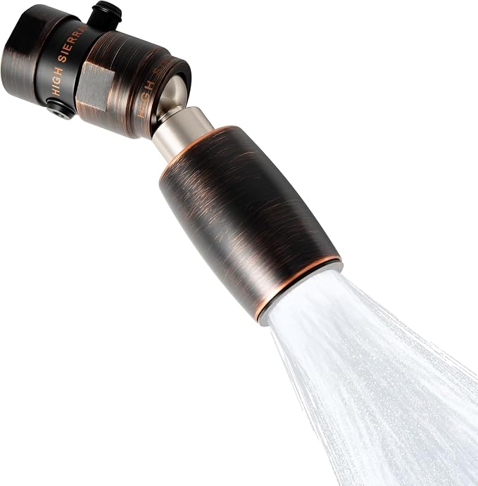 High Sierra® - CLASSIC™ Solid Lead-Free Metal 1.8 GPM Award Winning. Low Flow Shower Head with Trickle Valve. Patented Nozzle Never Clogs - Oil Rubbed Bronze Finish