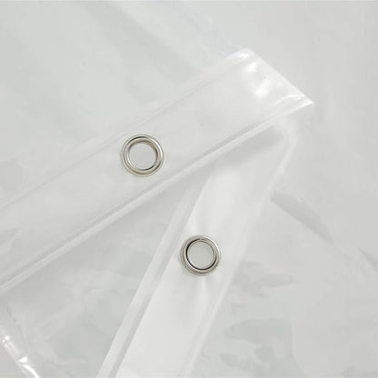 AooHome Standard 72x72 Inches Shower Curtain Liner, Clear Eva 8 Gauge Shower Liner with Hooks, Bottom Magnets, Water Repellent, Heavy Duty, Rust Proof Grommets