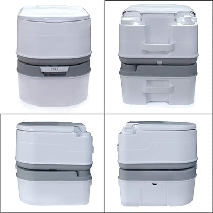 HongK- 6.3 Gallon 24L Portable Toilet Flush Travel Camping Commode Potty Outdoor/Indoor [P/N: ET-TOILET002-24L]