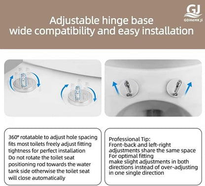 Heated Toilet Seat Elongated, Constant Temperature Seat Warmer | Elongated (17.72x14.37") | Heavy-Duty PP Material | Soft Close & Quiet | Safe Constant Heating Only (No Bidet/Temp Adjust)