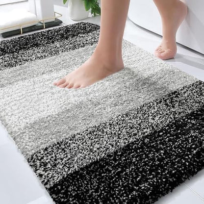 OLANLY Bathroom Rugs Mat 36x24, Extra Soft Absorbent Microfiber Bath Rugs