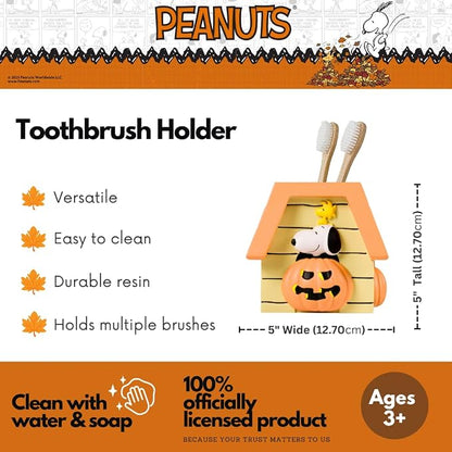 Peanuts Snoopy Toothbrush Holder - Makeup Brushes/Pens Tumbler, (Officially Licensed Product) by Franco
