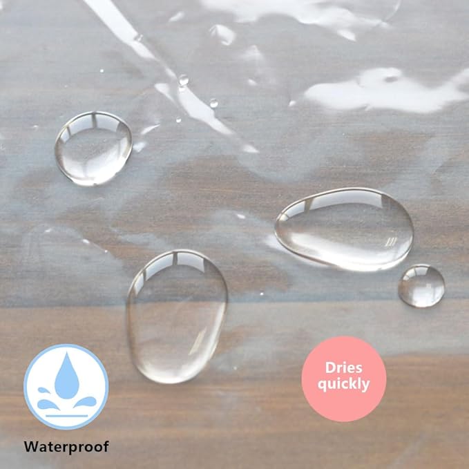 Clear RV Camper Short Shower Curtain Liner 48x60 for Single Bathroom | Transparent Small Peva Plastic Vinyl Shower Curtain Sets for Dorm Walk in Tub RV Shower Stall