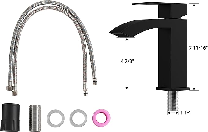 Bathroom Vessel Sink 19" x 15" Rectangle With Black Faucet And Black Drain Combo Bowl Sink Bathroom Countertop Rectangular White Farmhouse Lavatory Vanity Sink Basin
