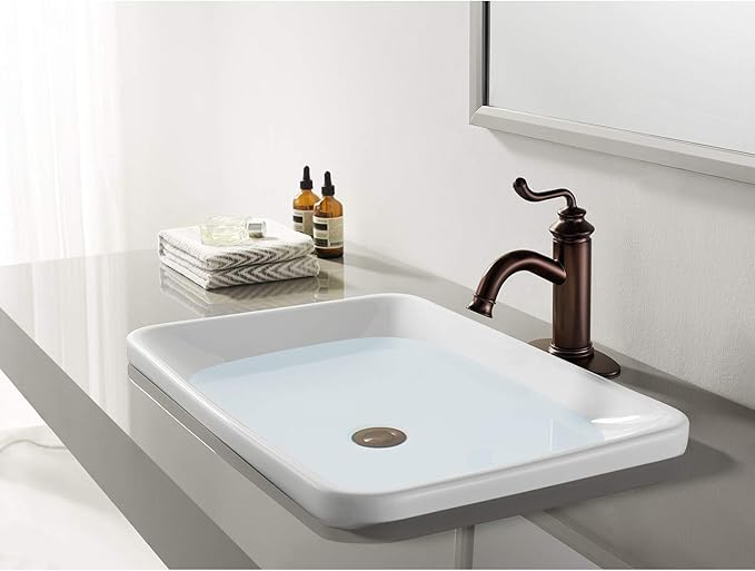 Fauceture LS5415RL Royale Single-Handle Bathroom Faucet with Push Pop-Up, Oil Rubbed Bronze