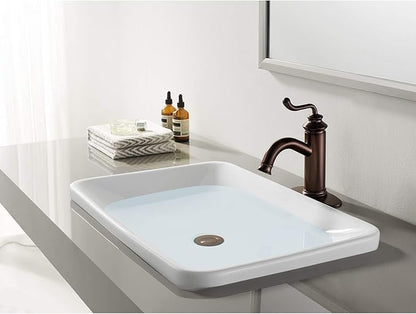 Fauceture LS5415RL Royale Single-Handle Bathroom Faucet with Push Pop-Up, Oil Rubbed Bronze