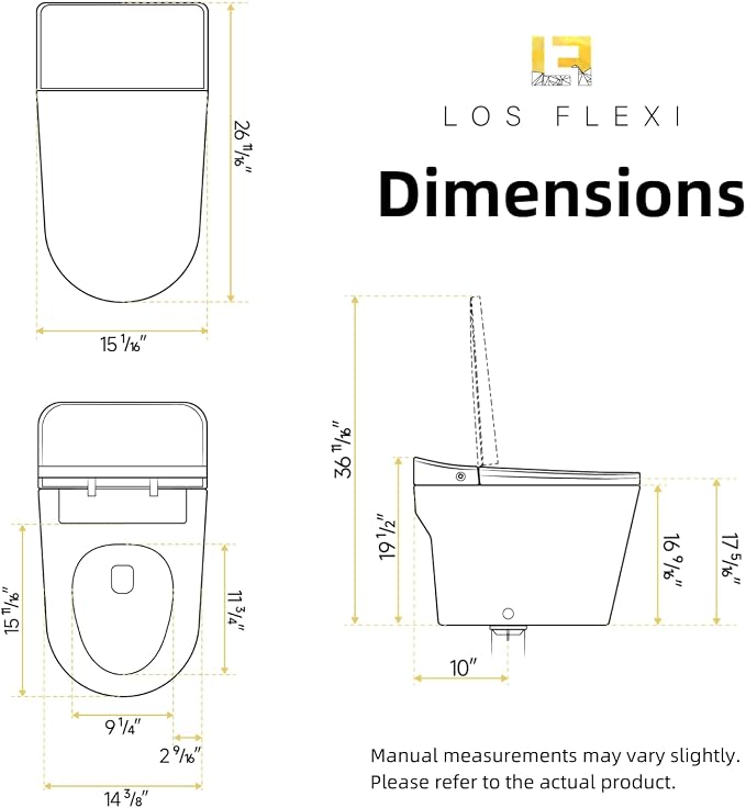 Non Electric One Piece Toilet, 10" Rough in, 1000g Map & 1.0 GPF, 17.3" ADA & Elongated Tankless Toilet for Bathroom, Powerful Air Pressure Assisted Flush System, Foot Kick Flush Included