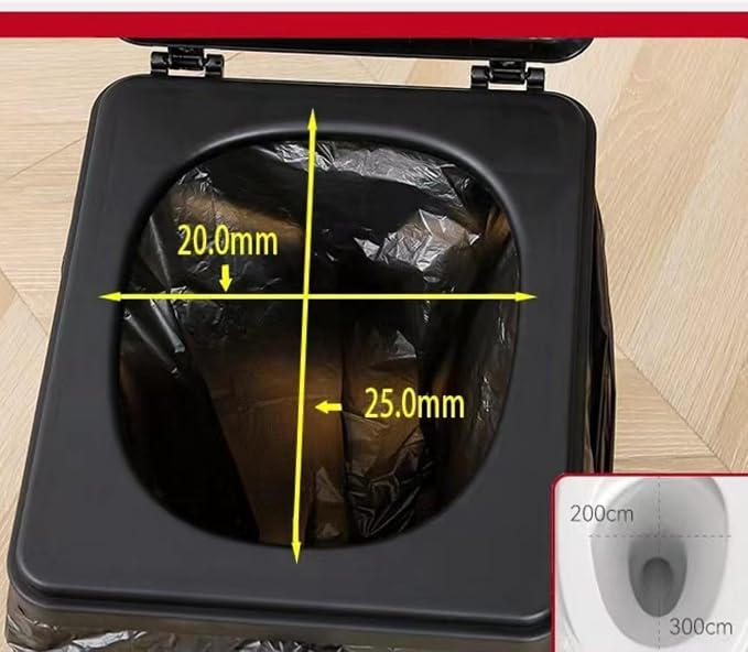 Folding Toilet with Lid,Travel Potty Plastic for Adults Grey | Portable toilet for Adults Camping Foldable RV Potty
