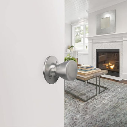 Design House 781914 Tulip Passage Hall and Closet Door Knob Satin Nickel