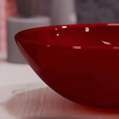 ROSSO Glass Vessel Bathroom Sink, TIG-8305