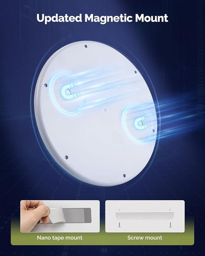 Rechargeable Ceiling Light, Inside Shower Light Waterproof 2 Pack | 7.48" Wireless Motion Sensor Ceiling Lights with Remote 3000K/4500K/6500K Dimmable Magnetic LED USB Light for Bathroom Closet
