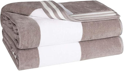 Superior Oversized Beach Towel, Light Grey (Set of 2)