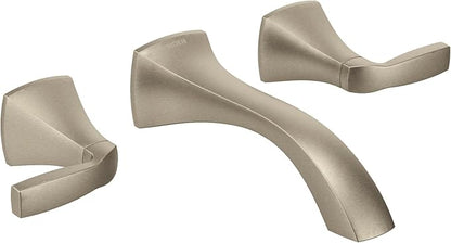 Moen Voss Brushed Nickel Two-Handle Wall Mount Bathroom Faucet Trim Kit, Valve Required, T6906BN